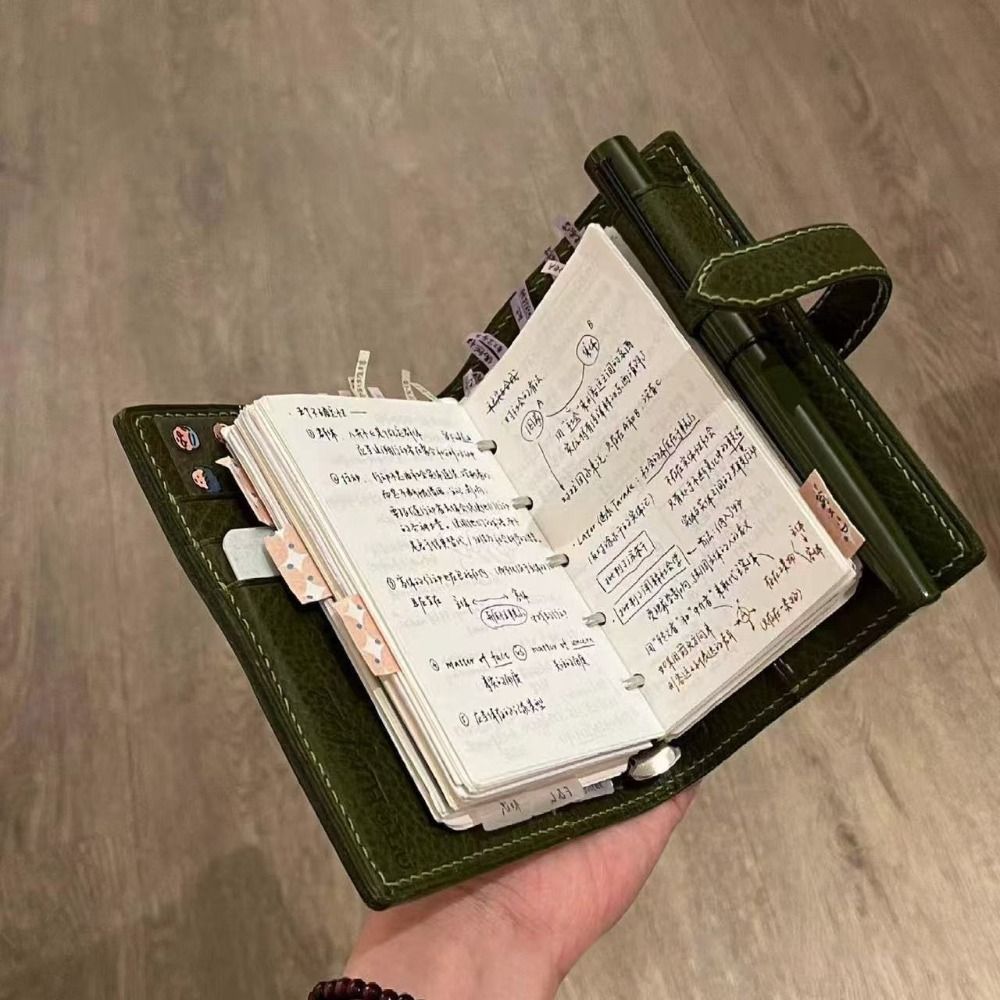 Vintage Leather Journal Notebook - New M5 Green Leather Notebooks Blank