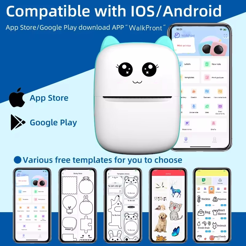 Mini portable thermal printer  - огляд і ціна Mini Pocket Thermal Printer Paper Roll