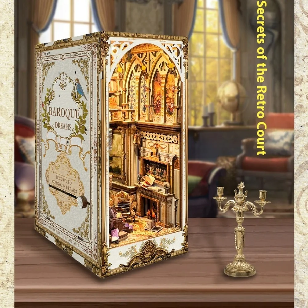 Diy Wooden Book Nook Shelf Ins - огляд і ціна Diy Wooden Book Nook Kit Shelf Insert