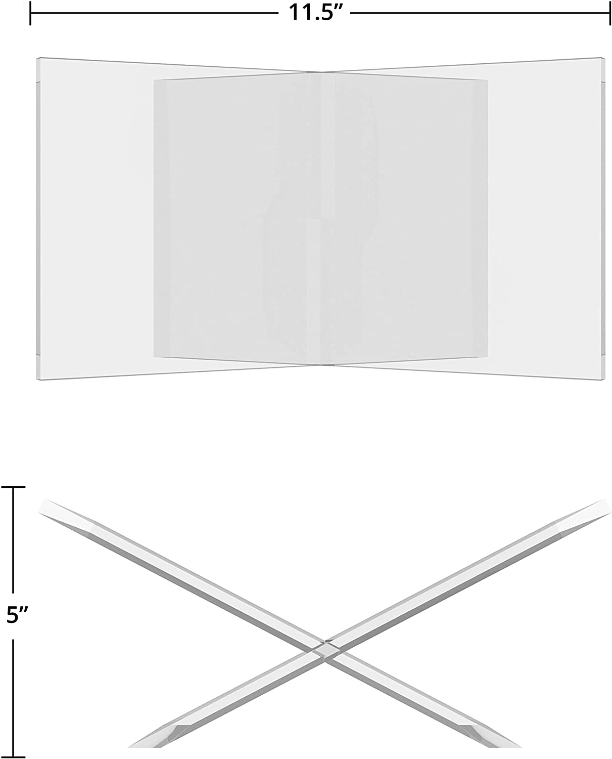 Clear Acrylic Open Book Displa - огляд і ціна Clear Acrylic Book Stand Holder