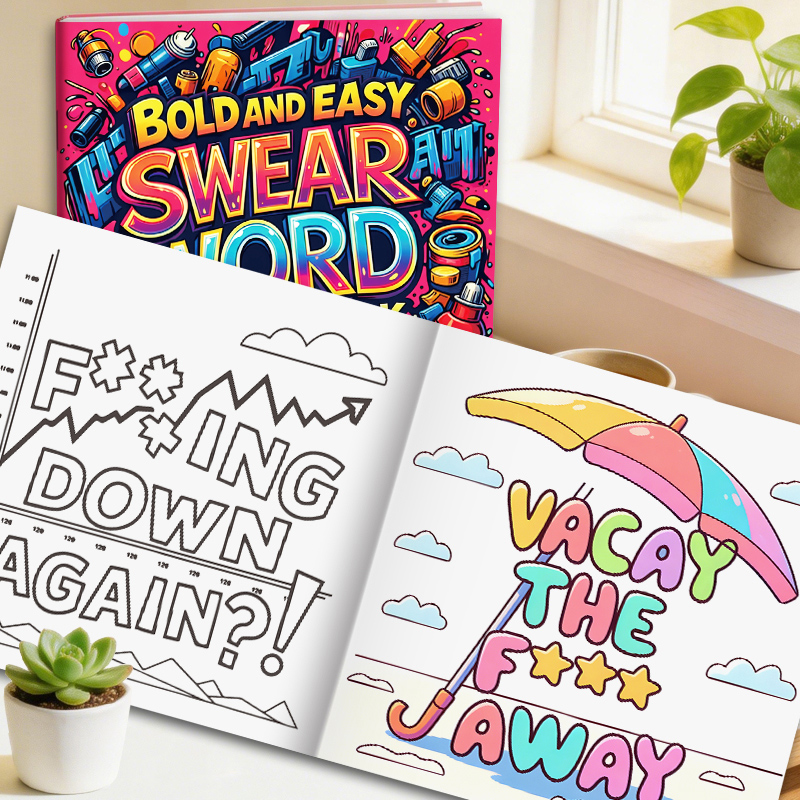 Adult Coloring Book with Witty - огляд і ціна Adult Coloring Book Stress Relief