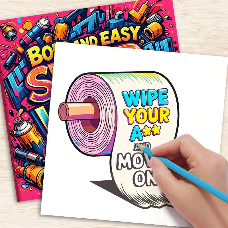 Adult Coloring Book with Witty - огляд і ціна Adult Coloring Book Stress Relief