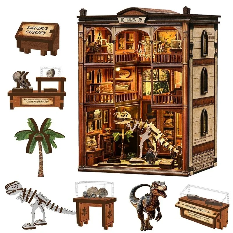 DIY Book Nook Shelf Insert Kit - огляд і ціна Diy Wooden Book Nook Kit Shelf Insert