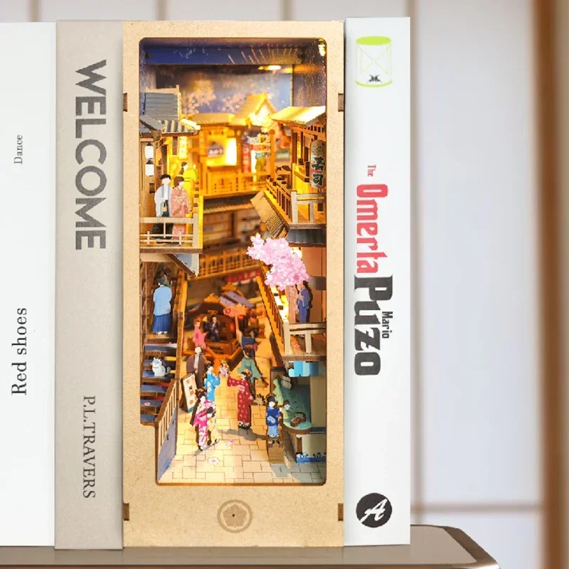 Japanese Retro DIY Wooden Book - огляд і ціна Diy Wooden Book Nook Kit Shelf Insert