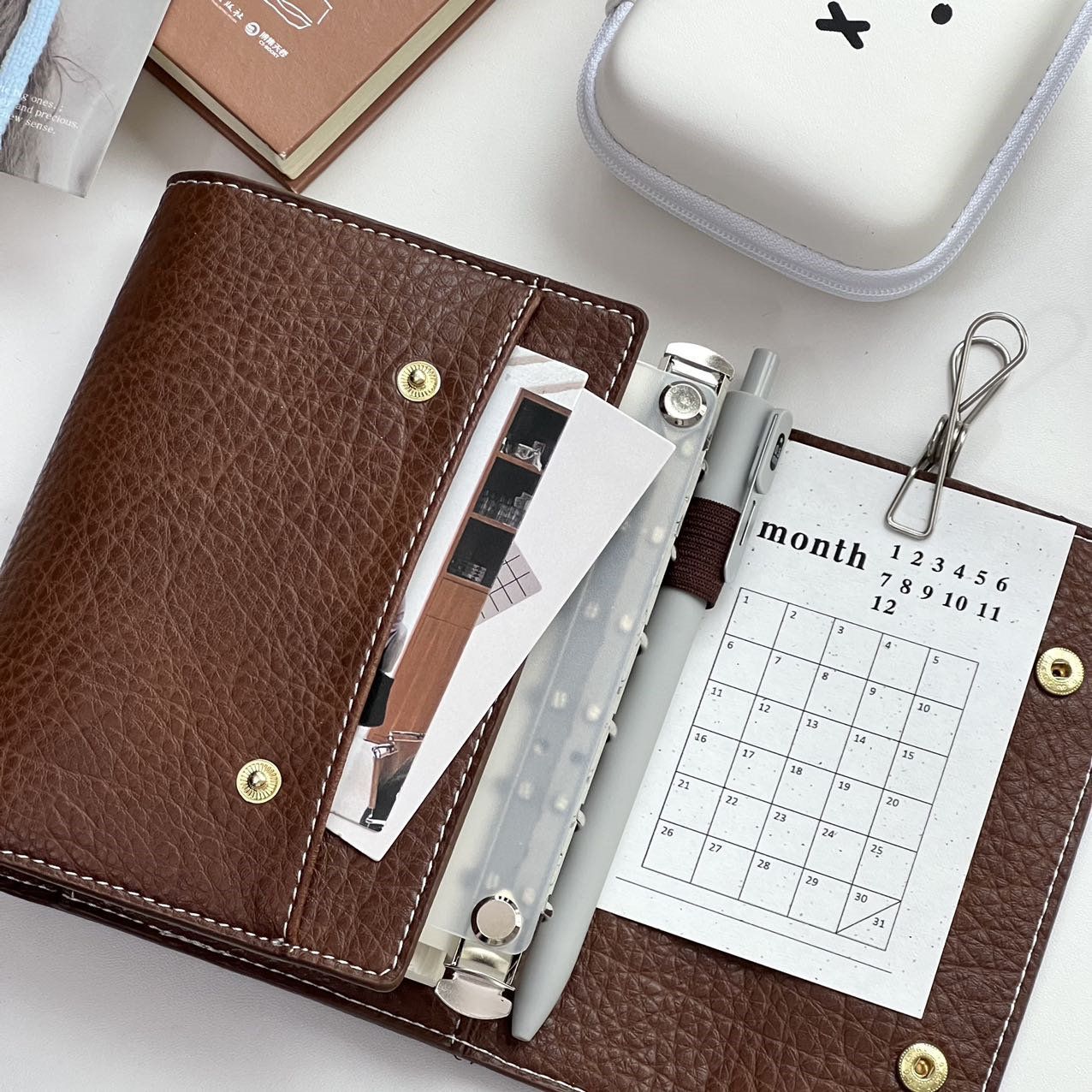 A7 Three Fold One Size Retro S - огляд і ціна Vintage Leather Journal Notebook