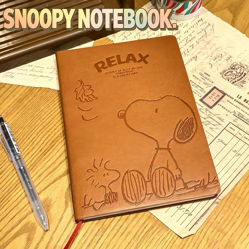Vintage Snoopy A5 Leather Note - огляд і ціна Vintage Leather Journal Notebook